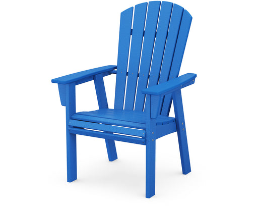 POLYWOOD Nautical Curveback Adirondack Dining Chair in Pacific Blue image