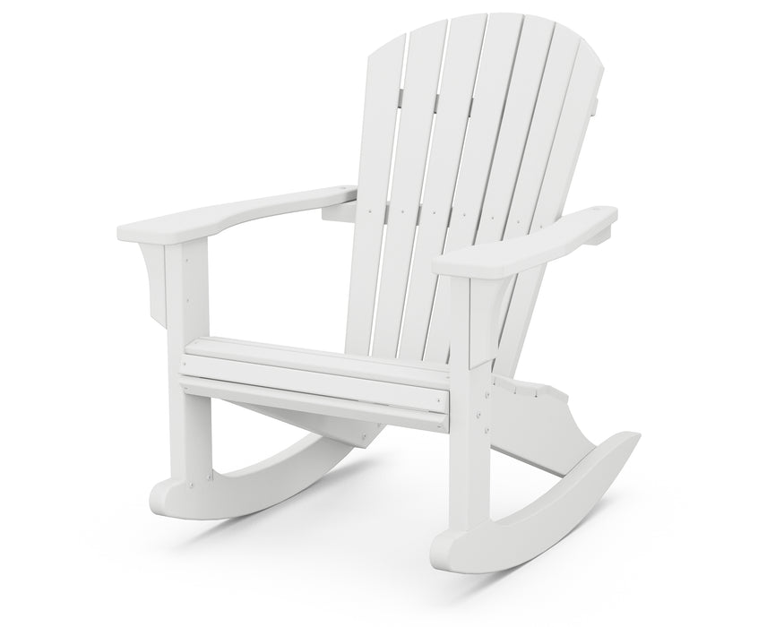 POLYWOOD Seashell Rocking Chair in White image