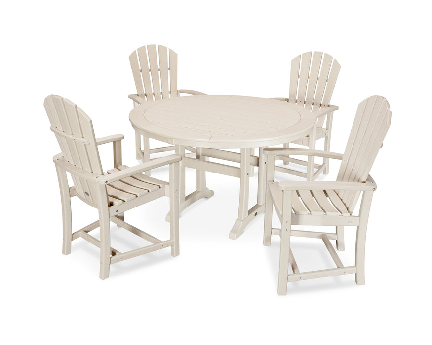 POLYWOOD 5 Piece Palm Coast Dining Set in Sand