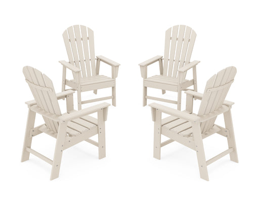 POLYWOOD 4-Piece South Beach Casual Chair Conversation Set in Sand image