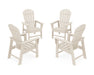 POLYWOOD 4-Piece South Beach Casual Chair Conversation Set in Sand image