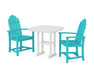 POLYWOOD Classic Adirondack 3-Piece Dining Set in Aruba image