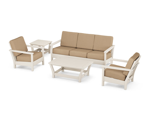 POLYWOOD Harbour 5-Piece Deep Seating Set in Sand / Sesame image