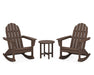 POLYWOOD Vineyard 3-Piece Adirondack Rocking Chair Set in Mahogany image