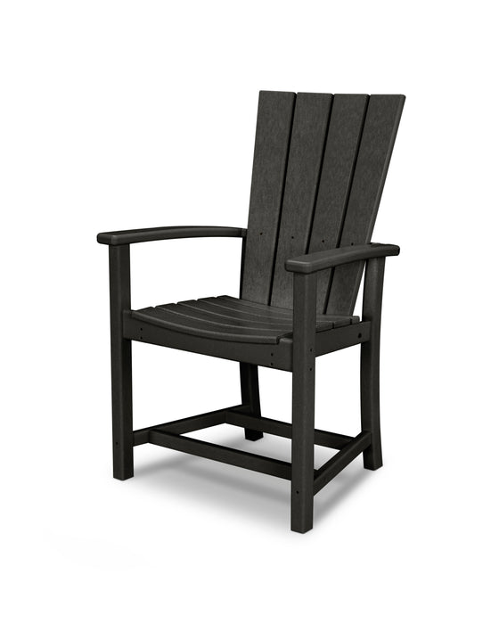 POLYWOOD Quattro Adirondack Dining Chair in Black image