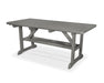 POLYWOOD Park 33" x 70" Harvester Picnic Table in Slate Grey image