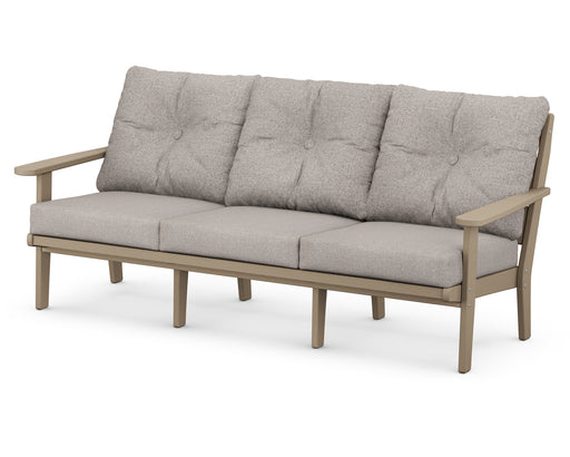 POLYWOOD Lakeside Deep Seating Sofa in Vintage Sahara / Weathered Tweed image