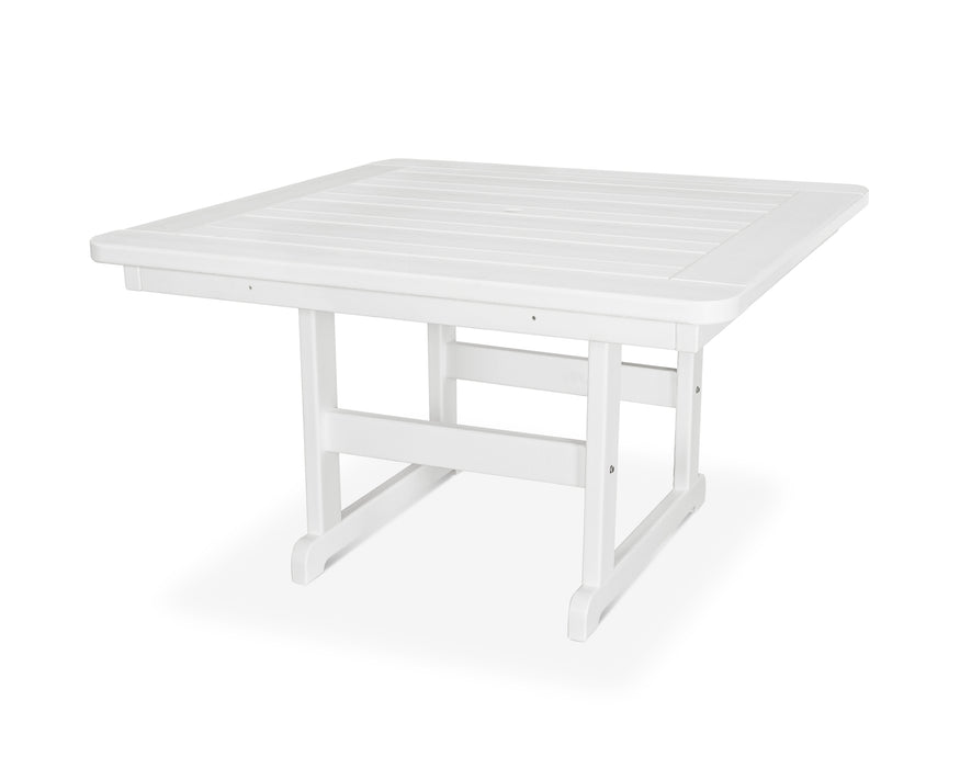 POLYWOOD Park 48" Square Table in White image