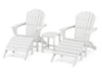 POLYWOOD South Beach Adirondack 5-Piece Set in White image