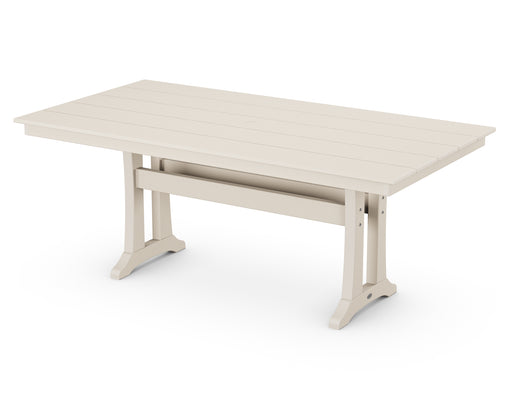 POLYWOOD Farmhouse Trestle 37" x 72" Dining Table in Sand image