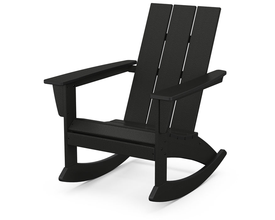 POLYWOOD Modern Adirondack Rocking Chair in Black image