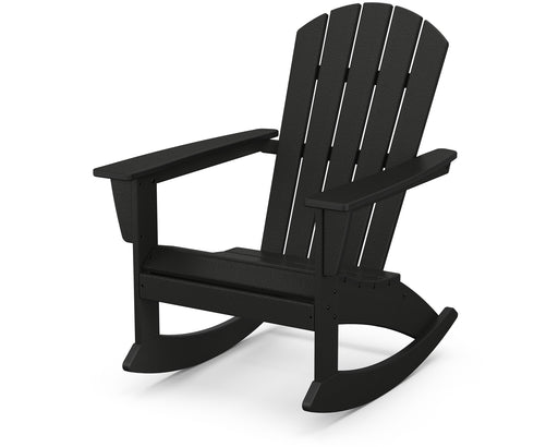 POLYWOOD Nautical Adirondack Rocking Chair in Black image