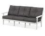 POLYWOOD Lakeside Deep Seating Sofa in Vintage White / Ash Charcoal image