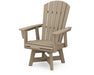 POLYWOOD Nautical Curveback Adirondack Swivel Dining Chair in Vintage Sahara image