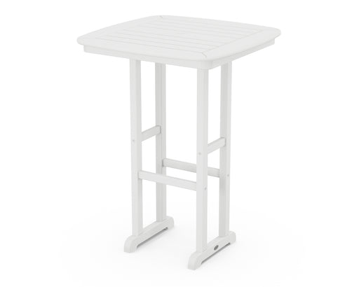 POLYWOOD Nautical 31" Bar Table in White image