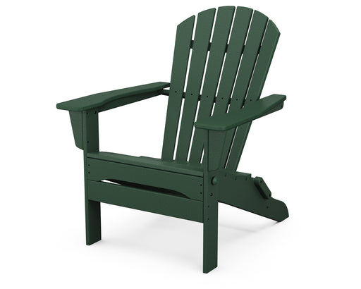 POLYWOOD South Beach Folding Adirondack Chair in Green image