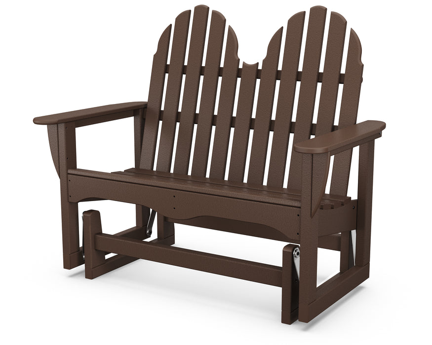 POLYWOOD Classic Adirondack 48" Glider in Mahogany