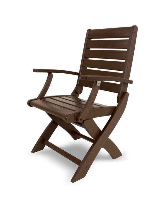 POLYWOOD Signature Folding Chair in Mahogany