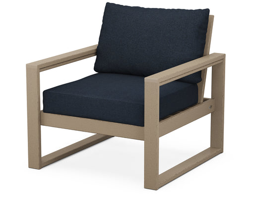 POLYWOOD EDGE Club Chair in Vintage Sahara / Marine Indigo image