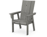 POLYWOOD Modern Curveback Adirondack Dining Chair in Slate Grey image