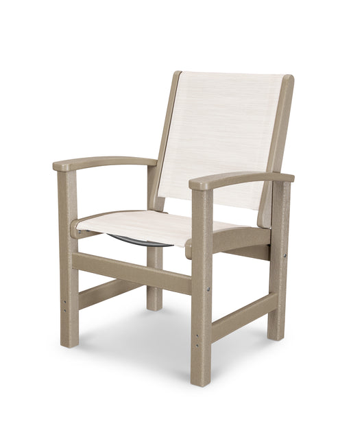 POLYWOOD Coastal Dining Chair in Vintage Sahara / Parchment Sling image