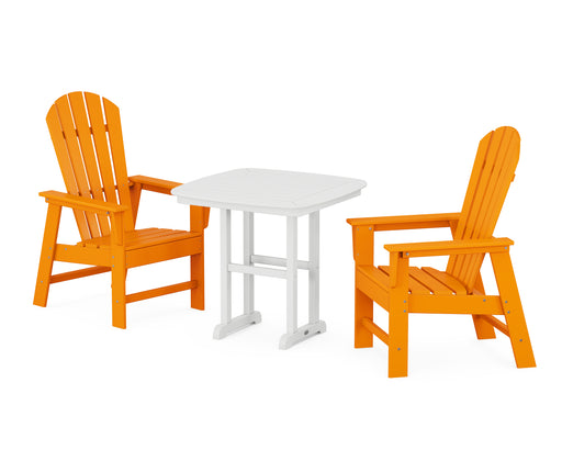 POLYWOOD South Beach 3-Piece Dining Set in Tangerine image