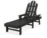 POLYWOOD Long Island Chaise in Black image