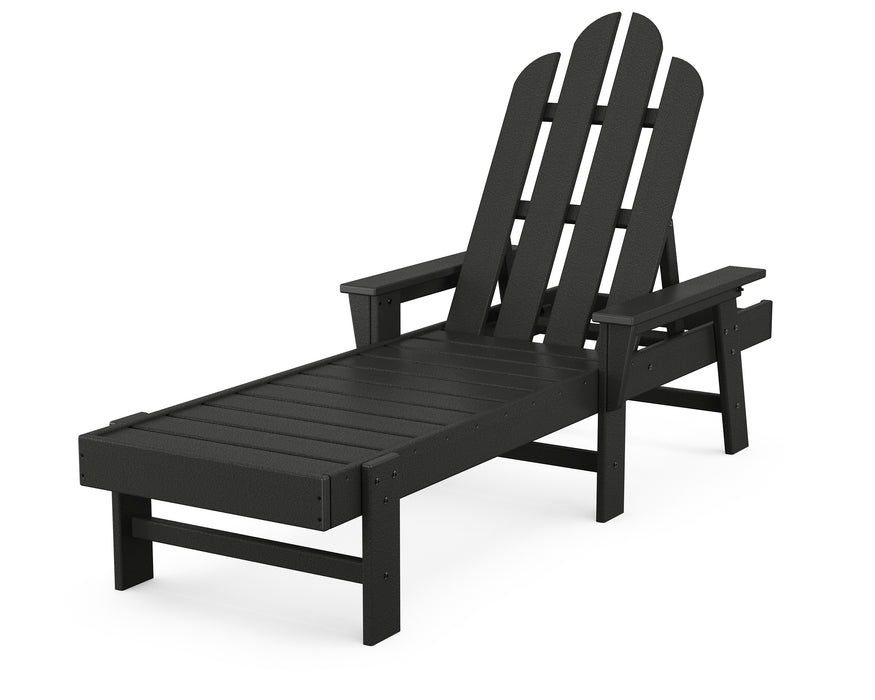 POLYWOOD Long Island Chaise in Black