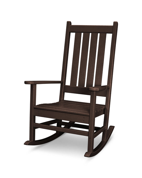 POLYWOOD Vineyard Porch Rocking Chair in Mahogany