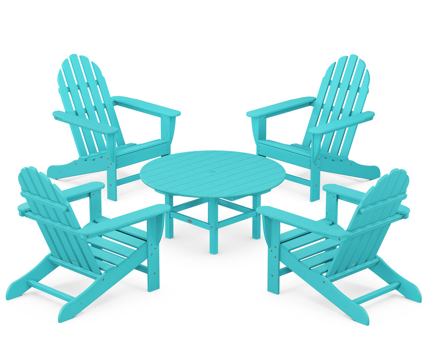 POLYWOOD Classic Adirondack 5-Piece Conversation Set in Aruba image