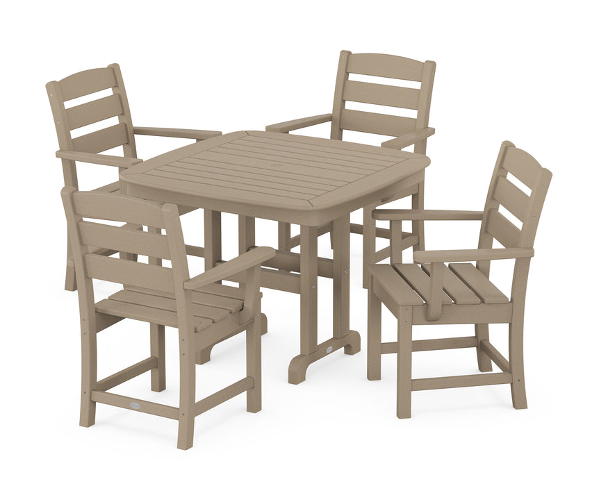 POLYWOOD Lakeside 5-Piece Dining Set in Vintage Sahara image