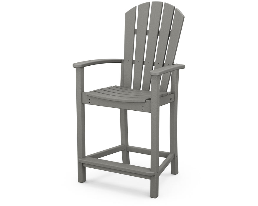 POLYWOOD Palm Coast Counter Chair in Slate Grey image