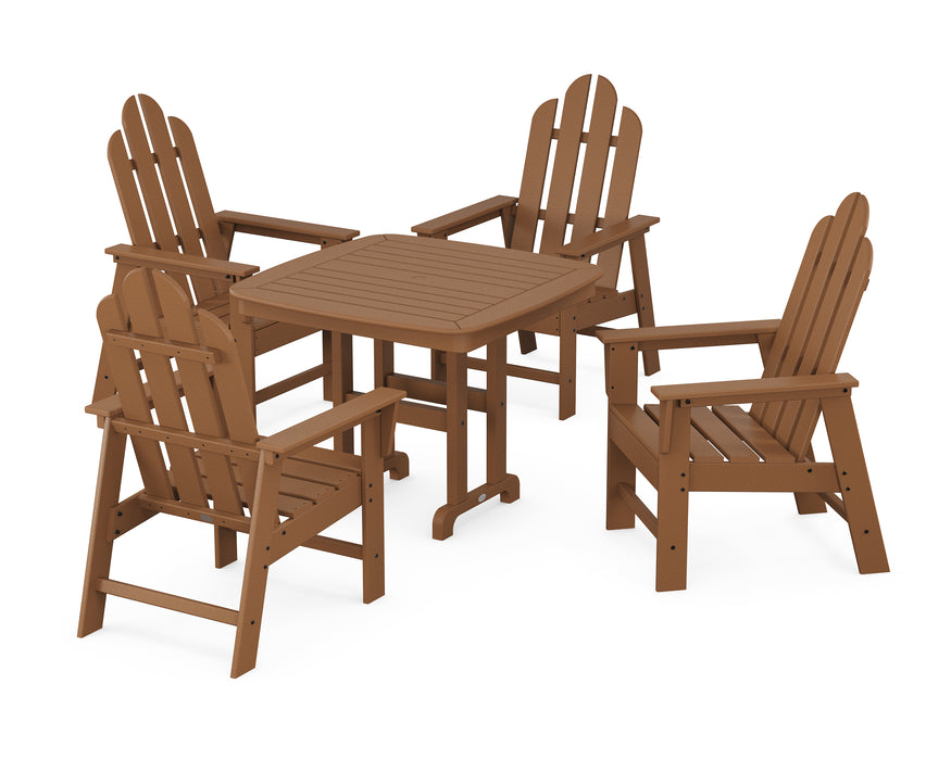 POLYWOOD Long Island 5-Piece Dining Set in Teak image