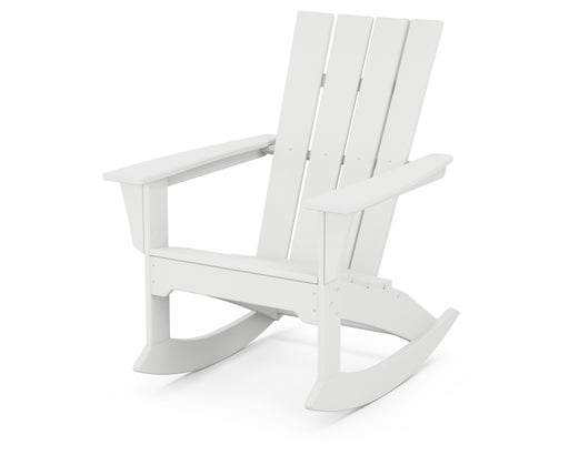 POLYWOOD Quattro Adirondack Rocking Chair in White image
