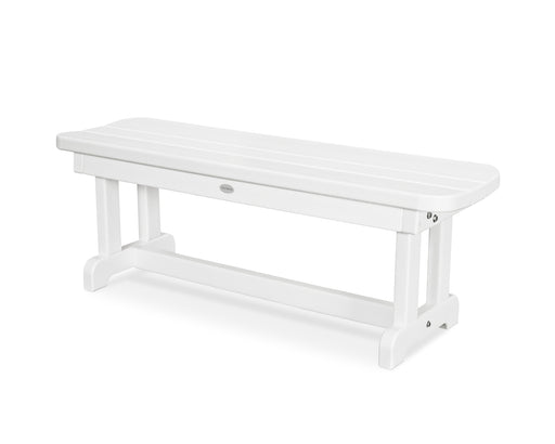 POLYWOOD Park 48" Backless Bench in White image