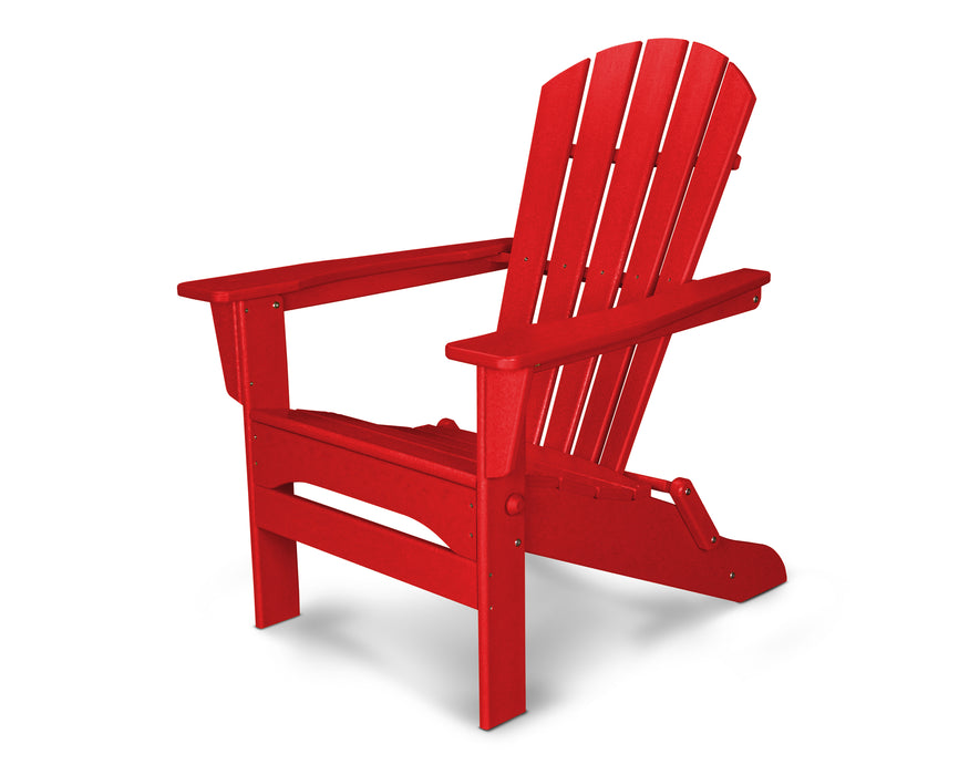 POLYWOOD Palm Coast Folding Adirondack in Sunset Red image