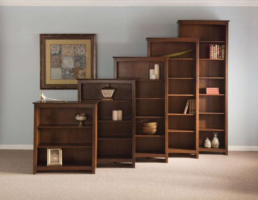 John Thomas Furniture Home Accents Shaker Bookcase in Espresso