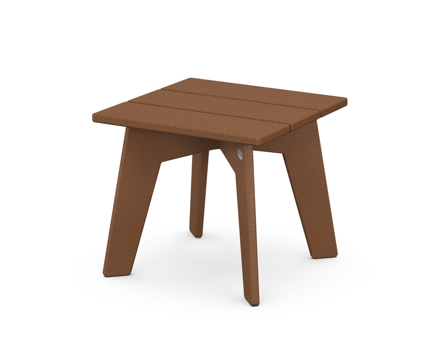 POLYWOOD Riviera Modern Side Table in Teak image