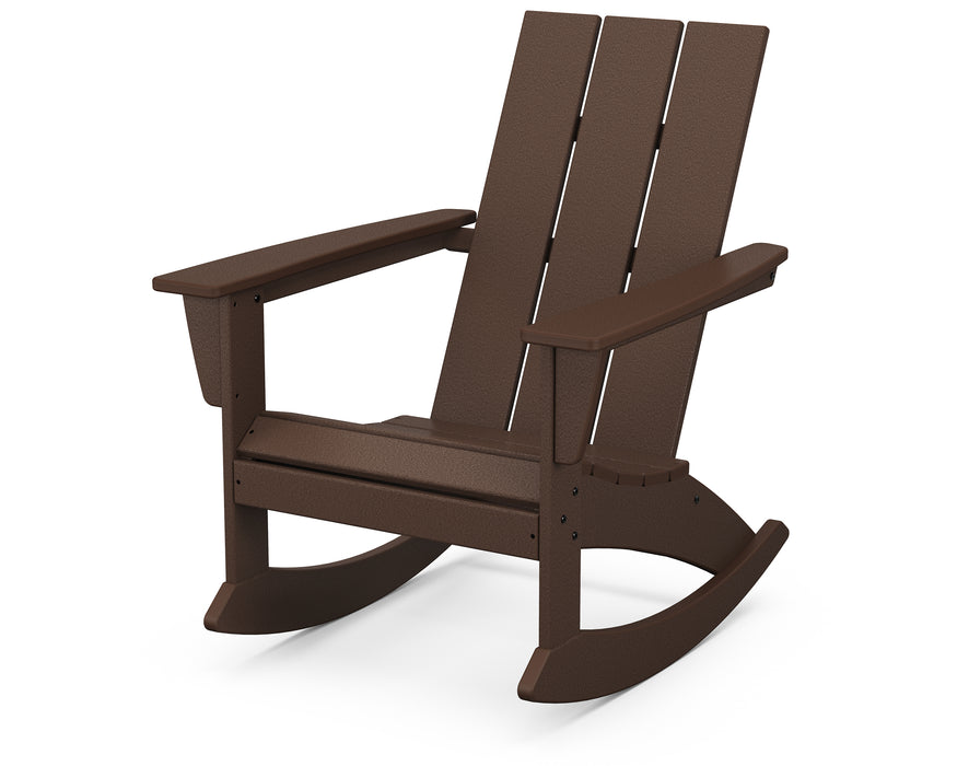 POLYWOOD Modern Adirondack Rocking Chair in Mahogany image