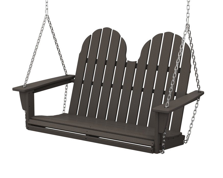 POLYWOOD Vineyard Adirondack 48" Swing in Vintage Coffee