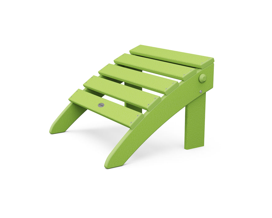 POLYWOOD Classic Adirondack Folding Ottoman in Lime image