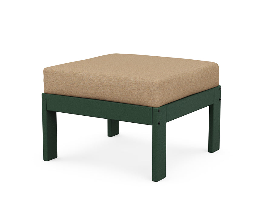 POLYWOOD Vineyard Modular Ottoman in Green / Sesame