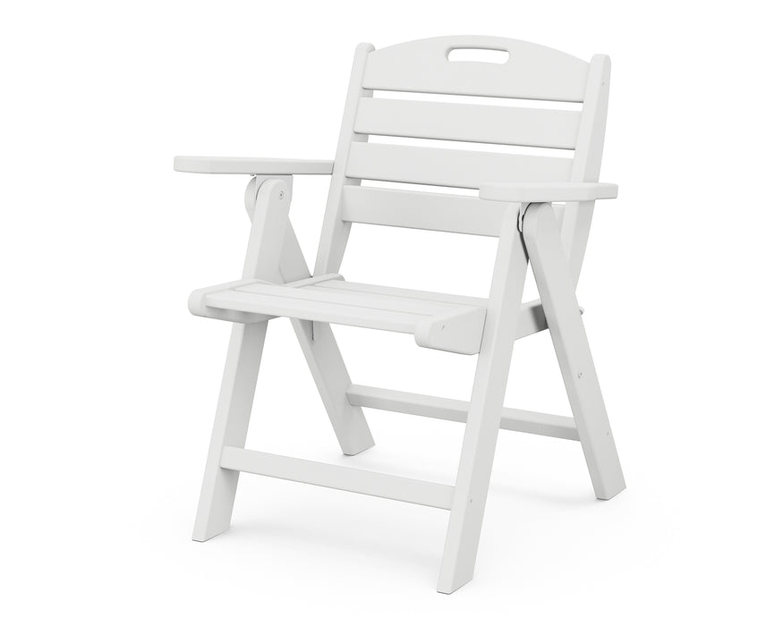 POLYWOOD Nautical Lowback Chair in White