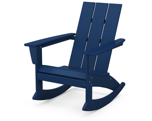 POLYWOOD Modern Adirondack Rocking Chair in Navy image