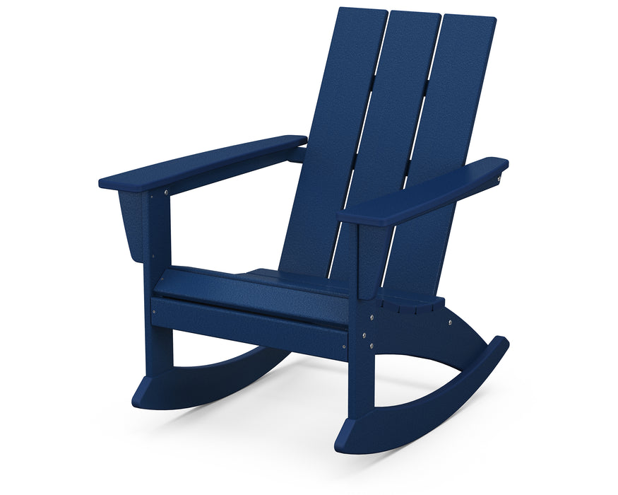 POLYWOOD Modern Adirondack Rocking Chair in Navy image