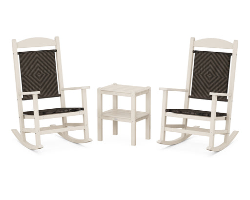 POLYWOOD Presidential Woven Rocker 3-Piece Set in Sand / Cahaba image