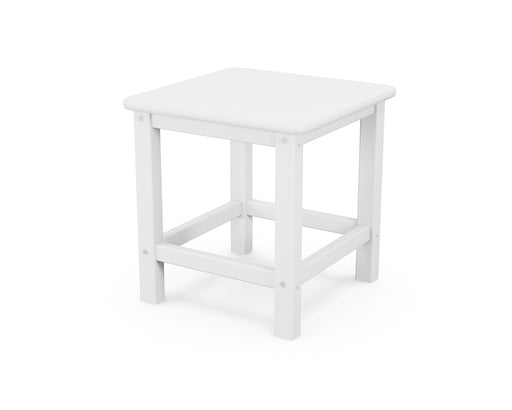 POLYWOOD Seashell 18" Side Table in White image