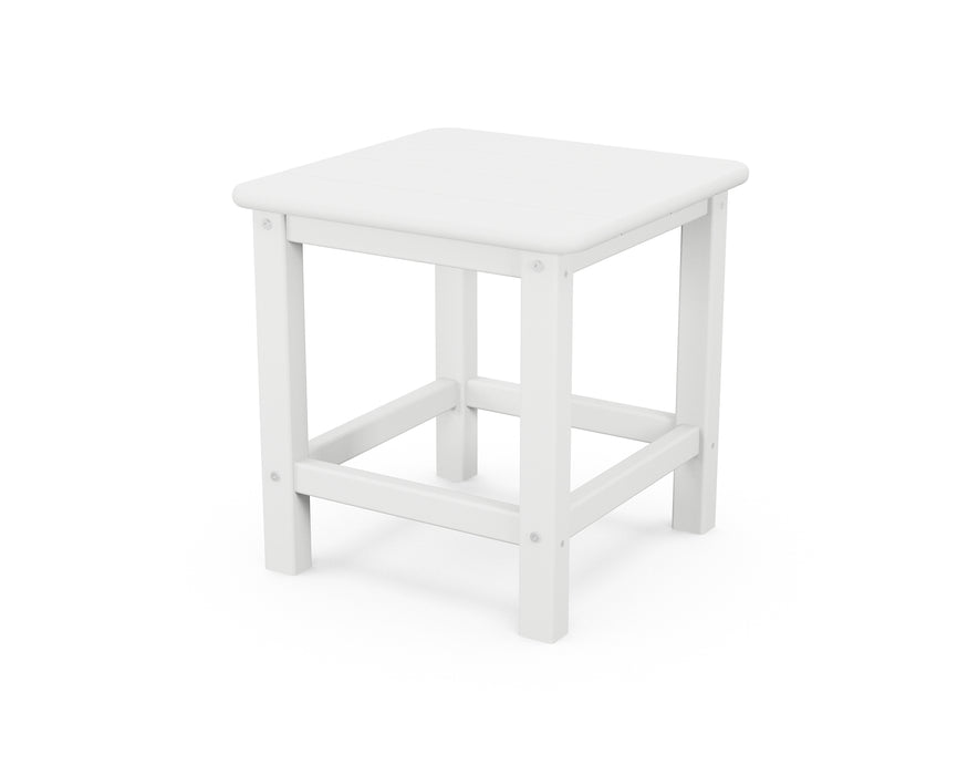 POLYWOOD Seashell 18" Side Table in White image