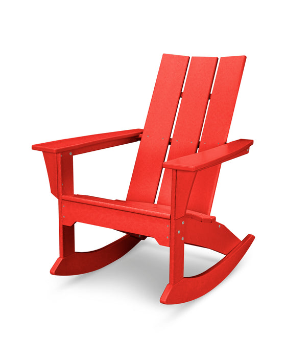 POLYWOOD Modern Adirondack Rocker in Sunset Red image