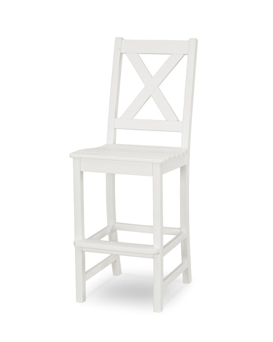 POLYWOOD Braxton Bar Side Chair in Vintage White image